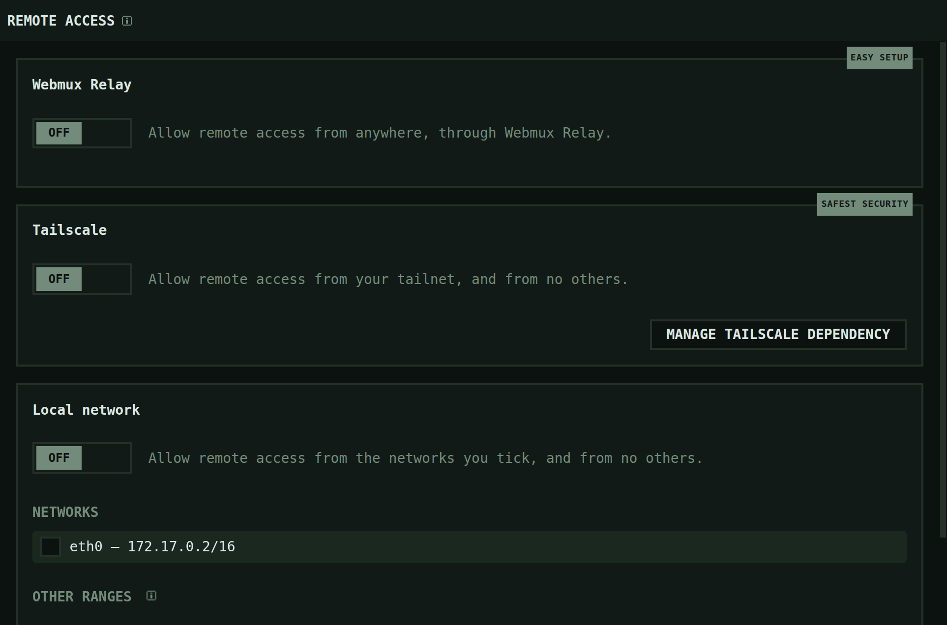 Webmux — Easy remote access